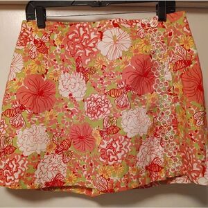 Key West bee's knees lacey wrap skort- perfect poplin Size 4
